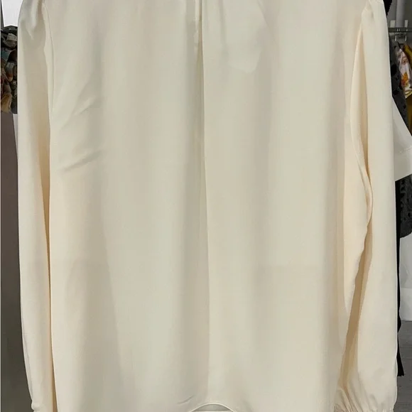 J. Crew Cream Ruffled Puff Sleeve Blouse - Picture 5 of 5